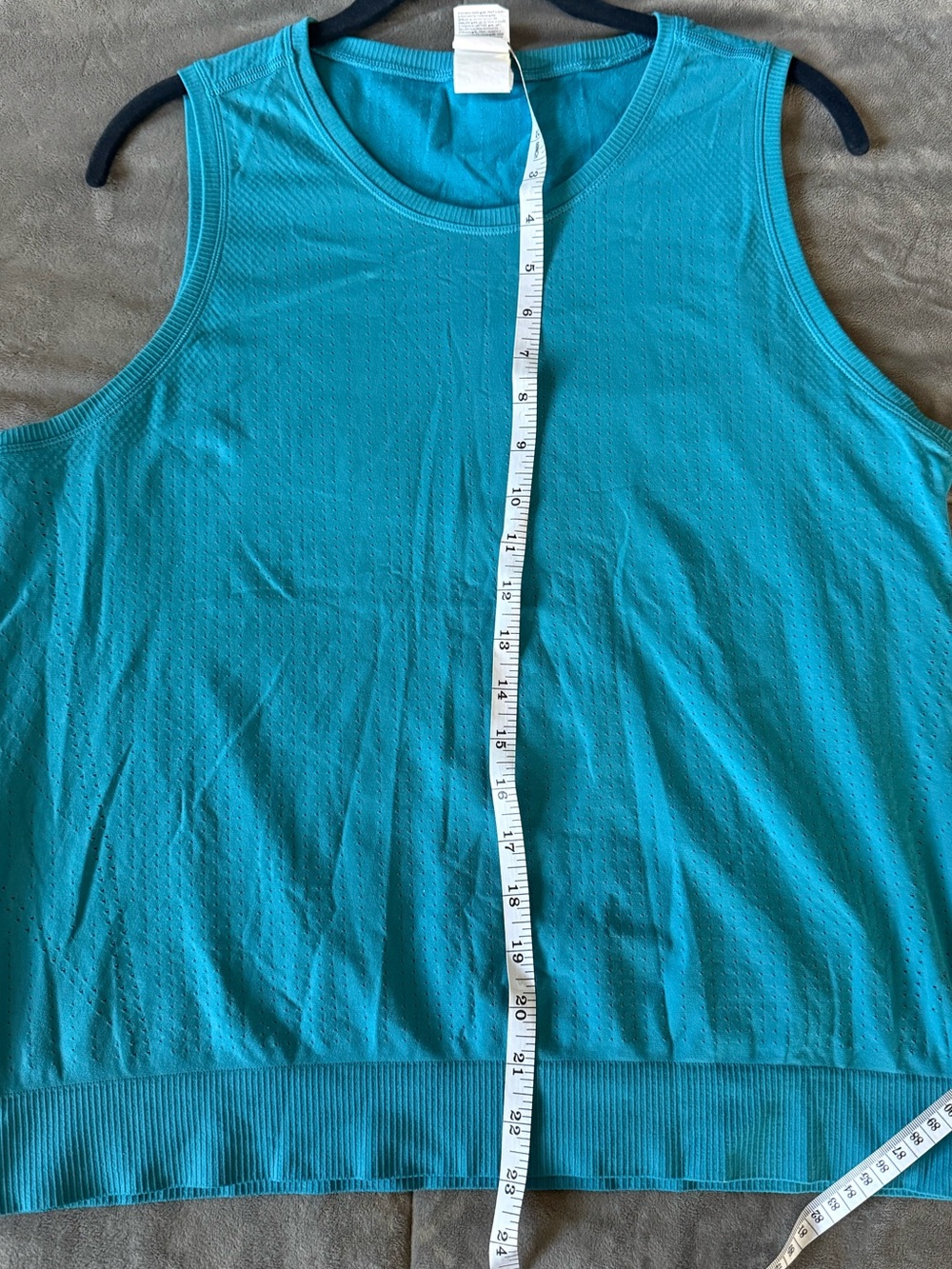 Athleta Bright Teal Sleeveless Tank Top Size L - Picture 5 of 6